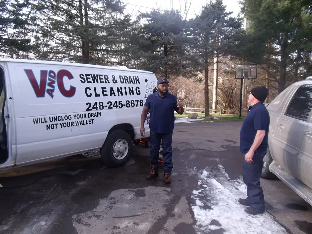 Slide of V and C Sewer & Drain Cleaning