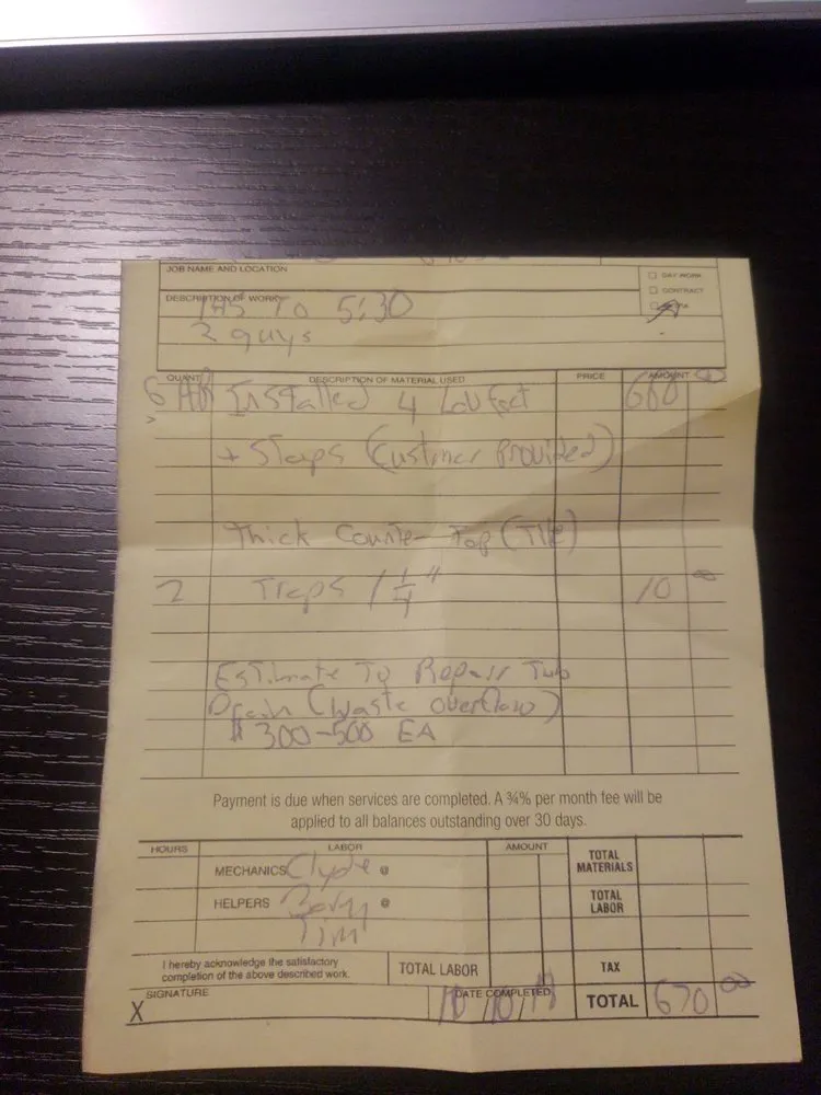 Slide of Val Gross Blue Mills Plumbing