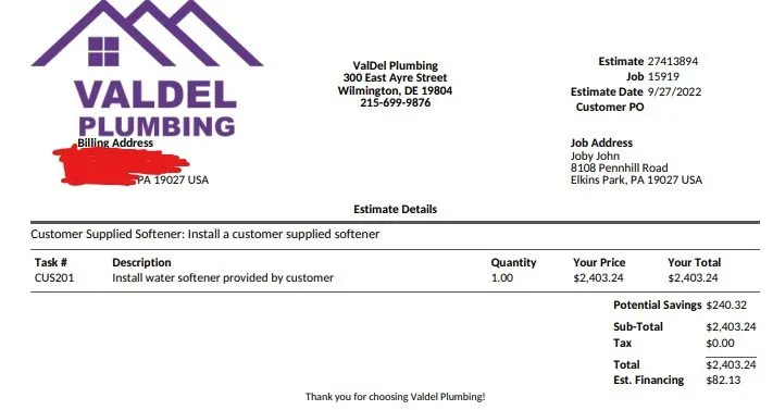 Slide of Valdel Plumbing