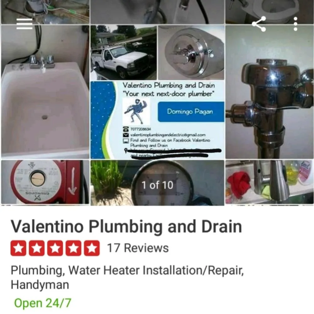 Slide of Valentino Plumbing and Drain