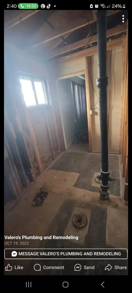 Slide of Valero's Plumbing and Remodeling