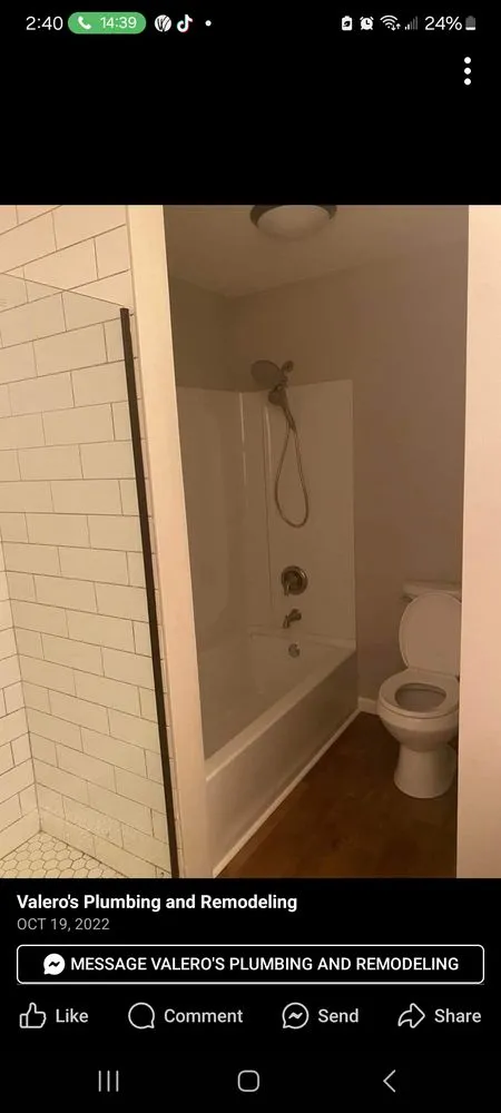 Slide of Valero's Plumbing and Remodeling