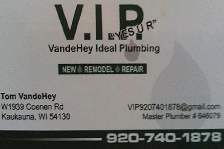 Slide of VandeHey Ideal Plumbing
