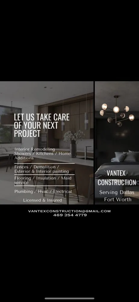 Slide of Vantex Construction