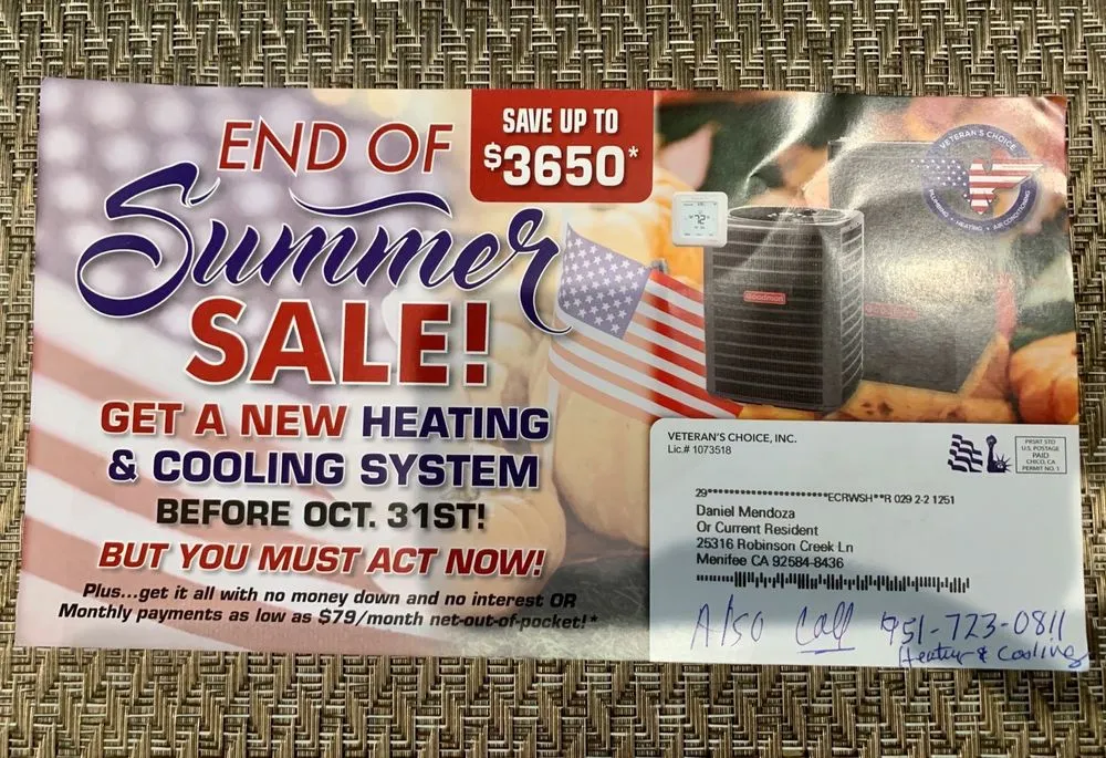 Professional plumbing repair experts serving Murrieta, CA - Veteran’s Choice Plumbing Heating And Air