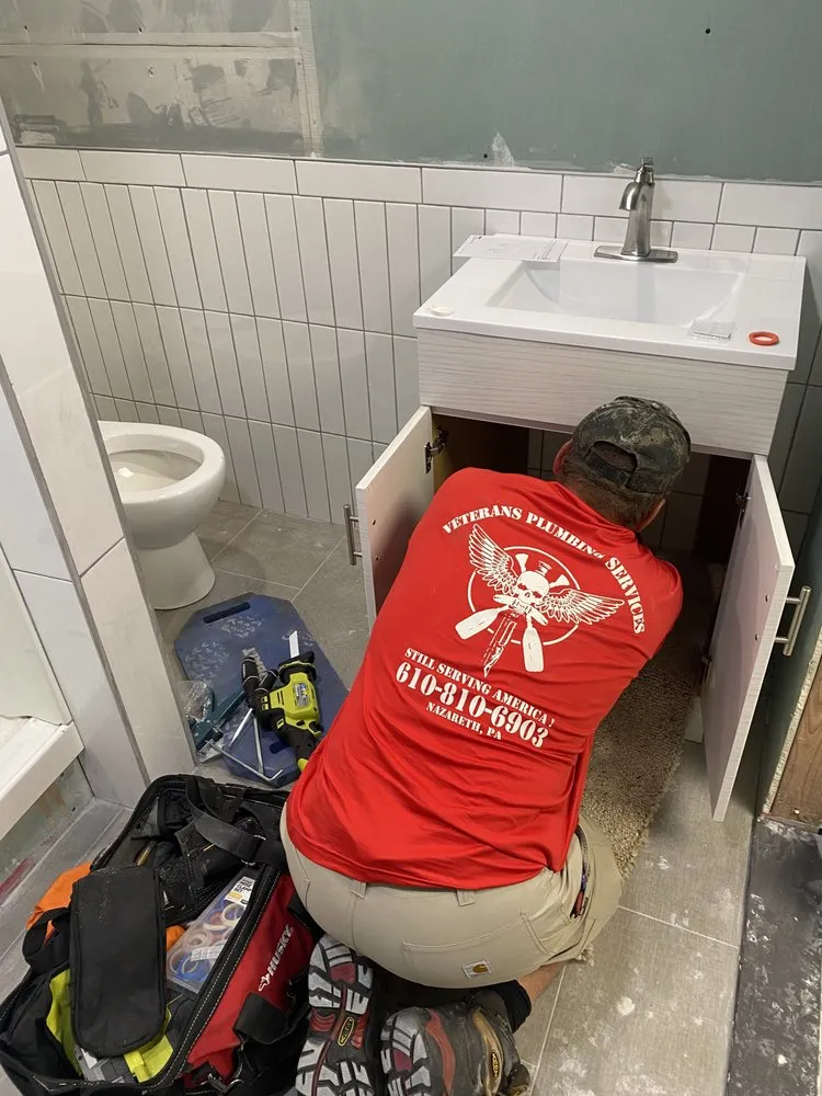 Affordable pipe repair for homes in Nazareth, PA by Veterans Plumbing Services