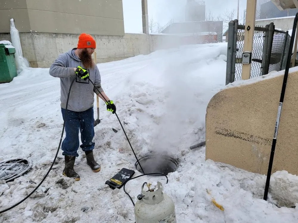 Slide of Victory Drain Cleaning