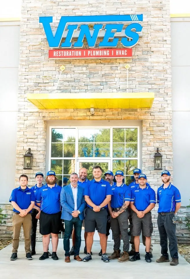 Slide of Vines Restoration Plumbing HVAC