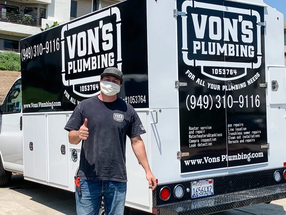 Slide of Von’s Plumbing