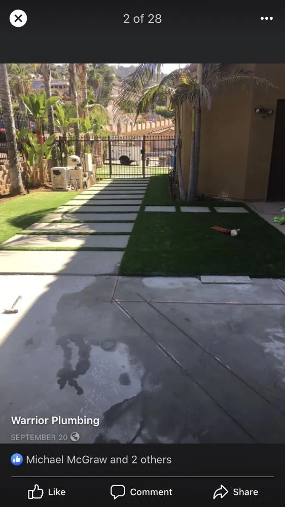 Slide of Warrior Plumbing Company