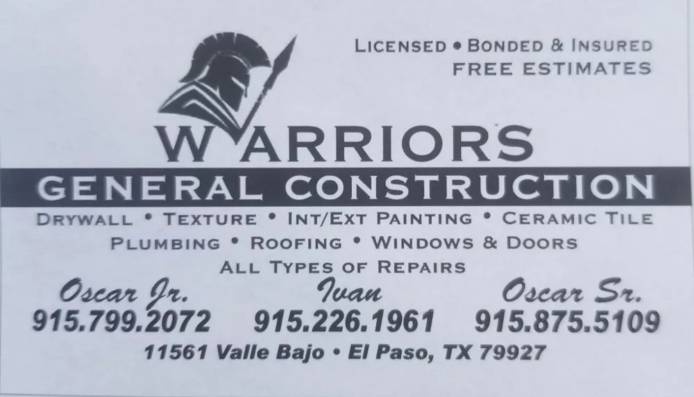 Slide of Warriors General Construction