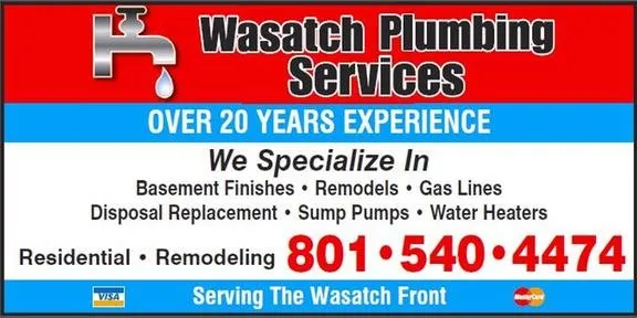 Slide of Wasatch Plumbing Services