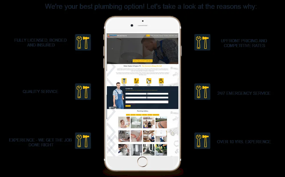 Slide of Water Heater Arlington TX