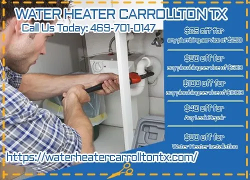 Slide of Water Heater Carrollton TX