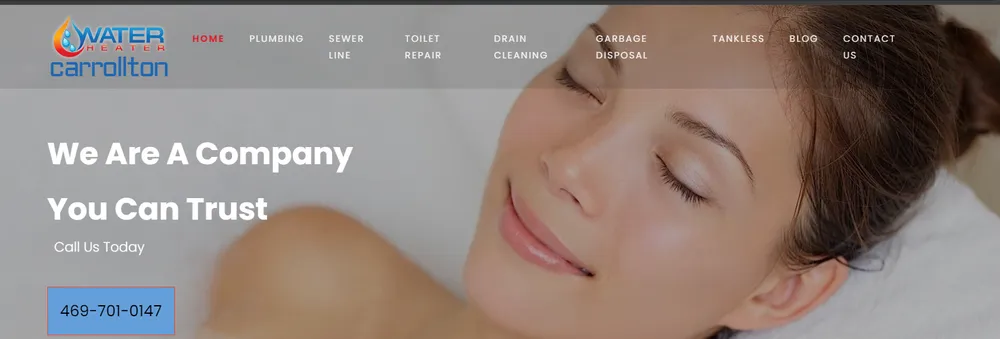 Slide of Water Heater Carrollton TX