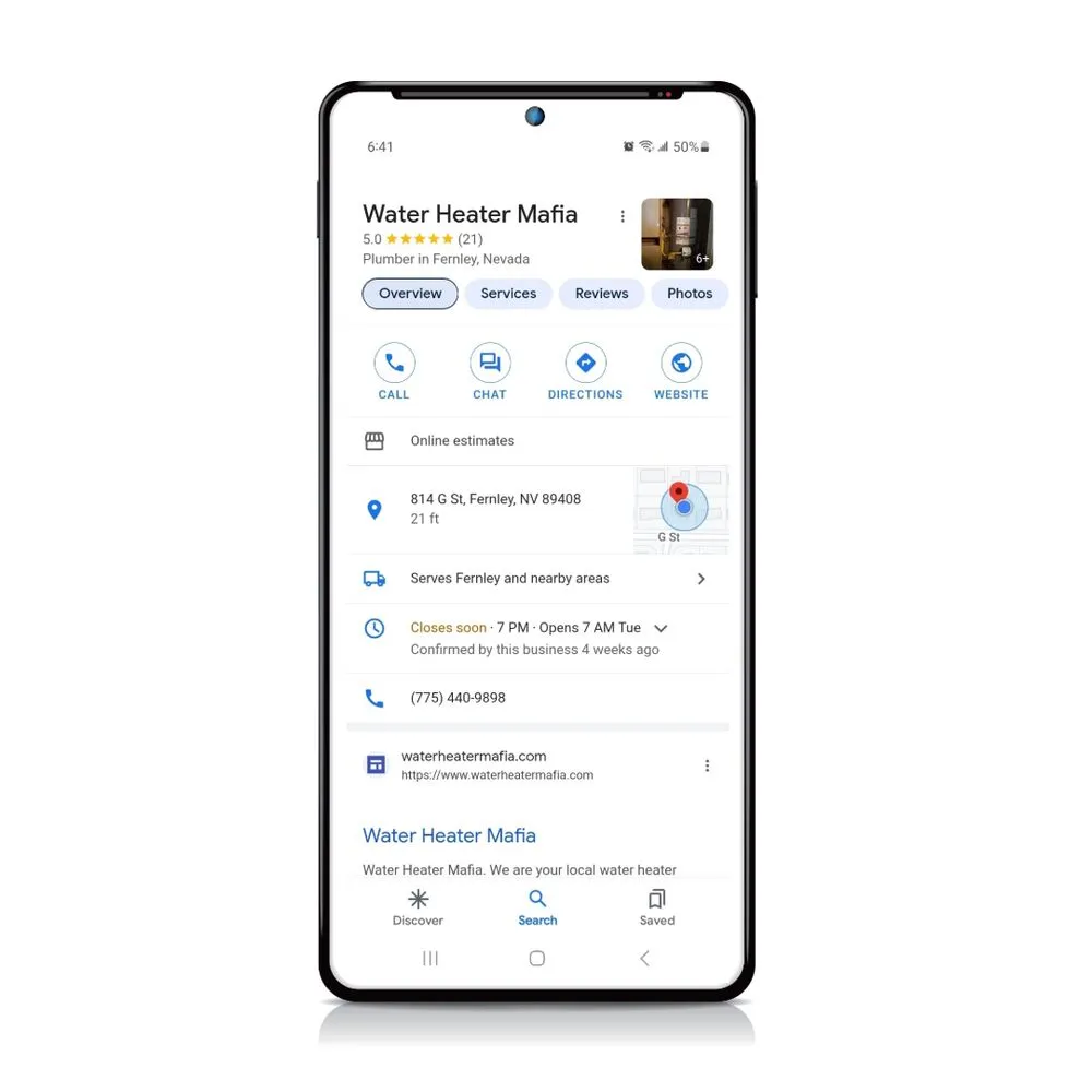 Slide of Water Heater Mafia