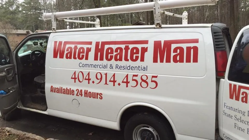 Slide of Water Heater Man