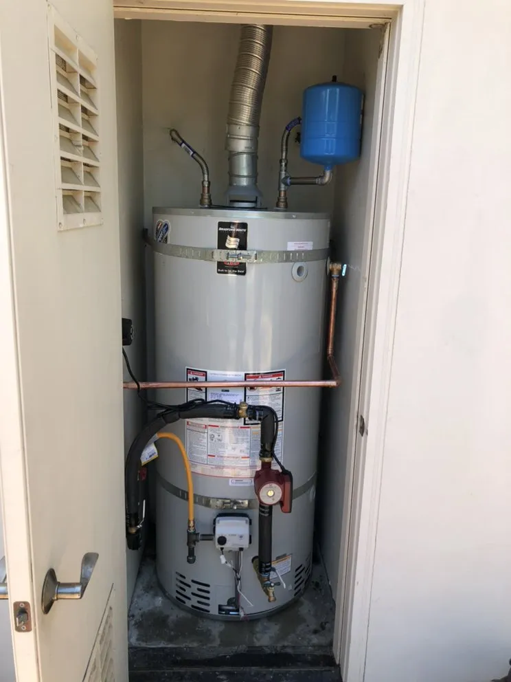 Slide of Water Heater Man