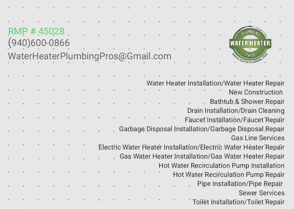 Slide of Water Heater Plumbing Pros