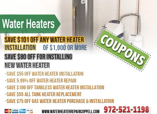 Slide of Water Heater Repair Coppell