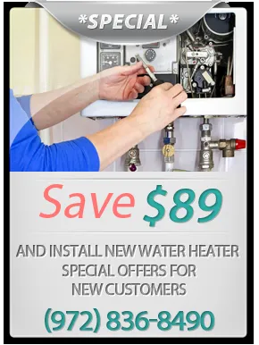 Slide of Water Heater Repair Richardson
