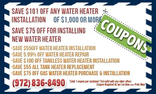 Slide of Water Heater Repair Richardson