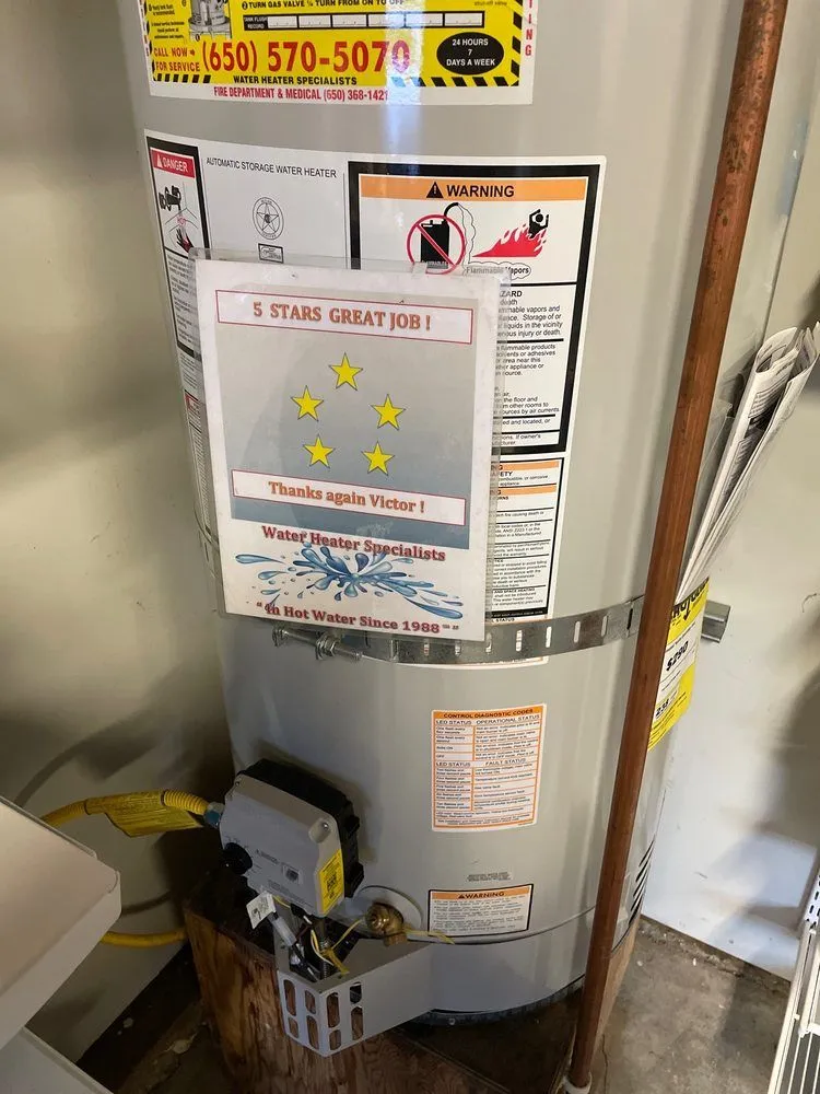 Slide of Water Heater Specialists