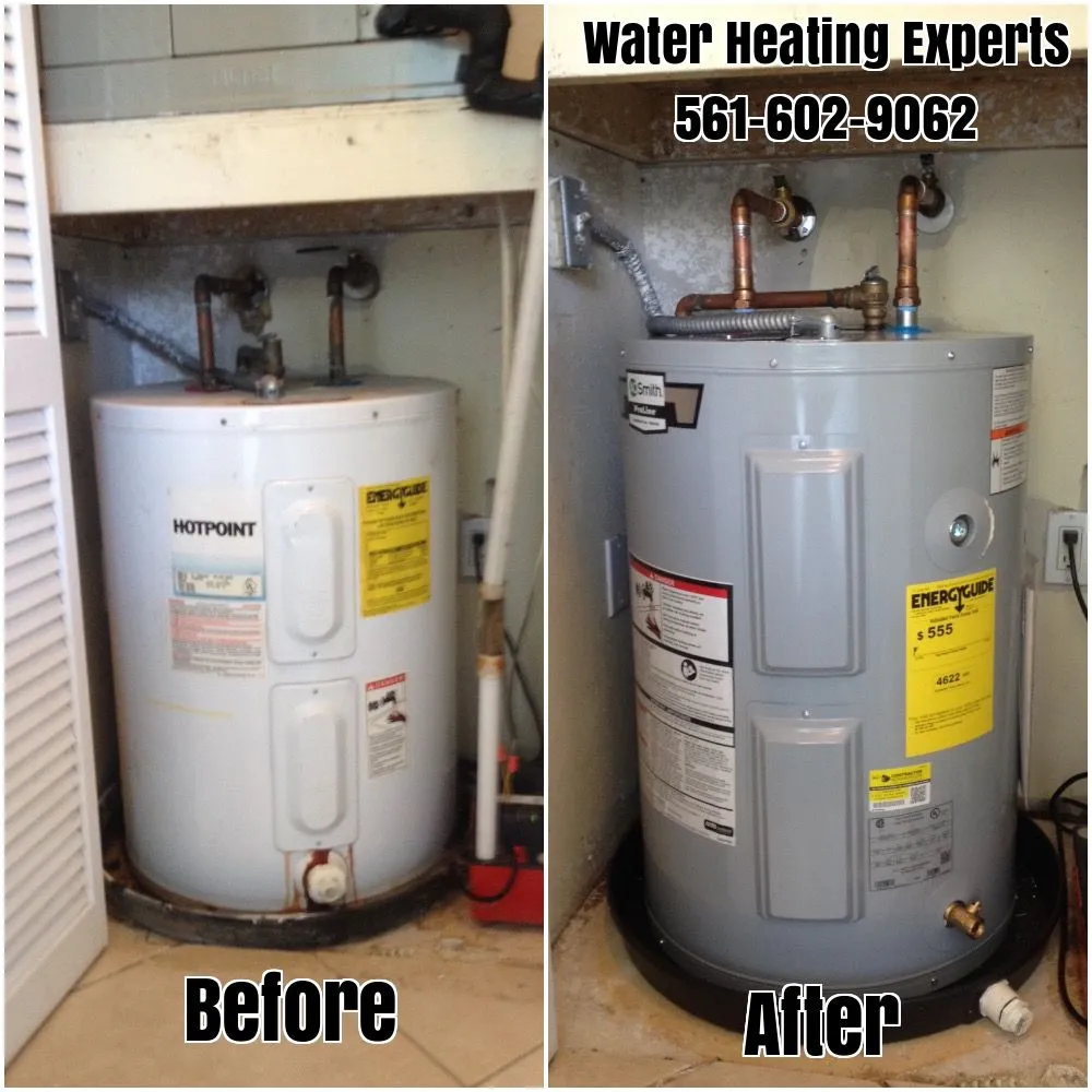 Slide of Water Heating Experts