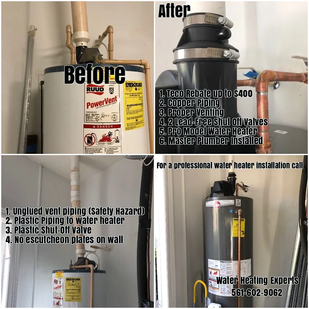 Slide of Water Heating Experts