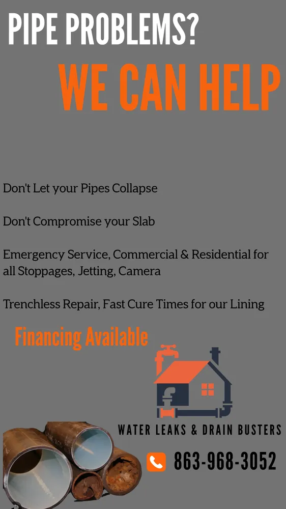 Slide of Water Leak & Drain Busters