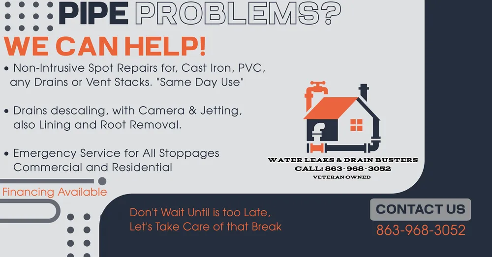 Slide of Water Leak & Drain Busters