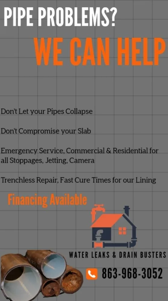 Slide of Water Leak & Drain Busters