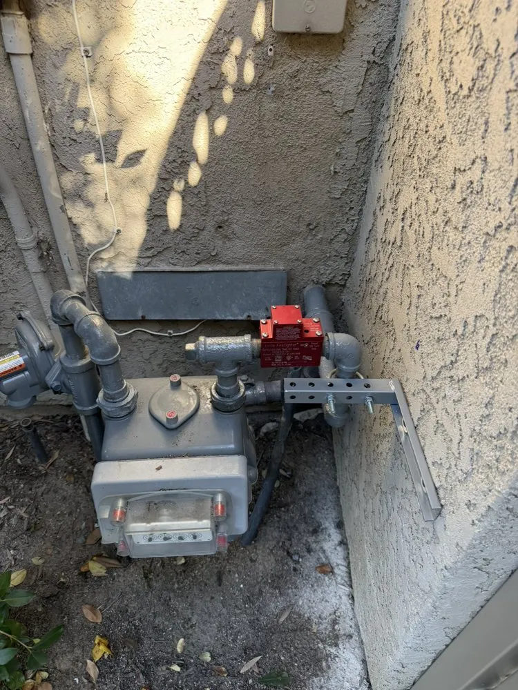 Slide of Water Line Plumbing