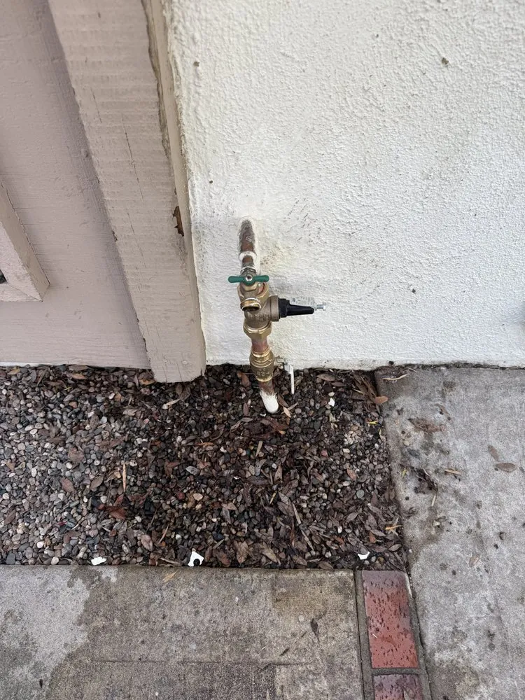 Slide of Water Line Plumbing