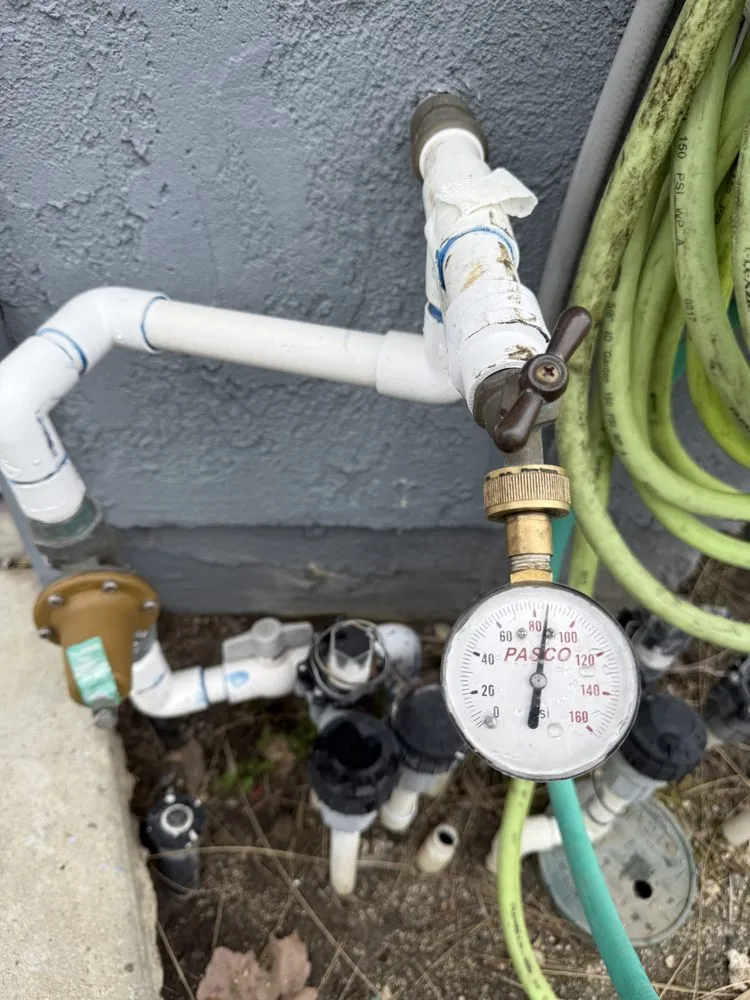 Slide of Water Line Plumbing