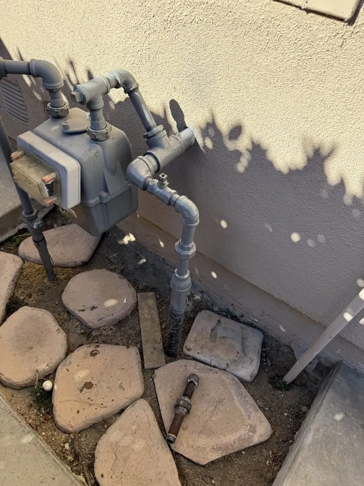 Slide of Water Line Plumbing