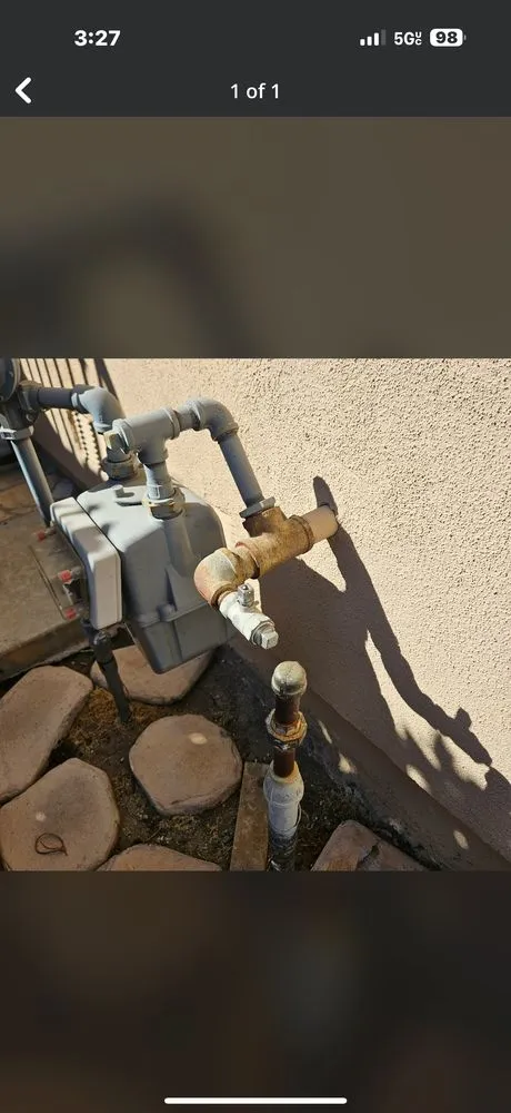 Slide of Water Line Plumbing