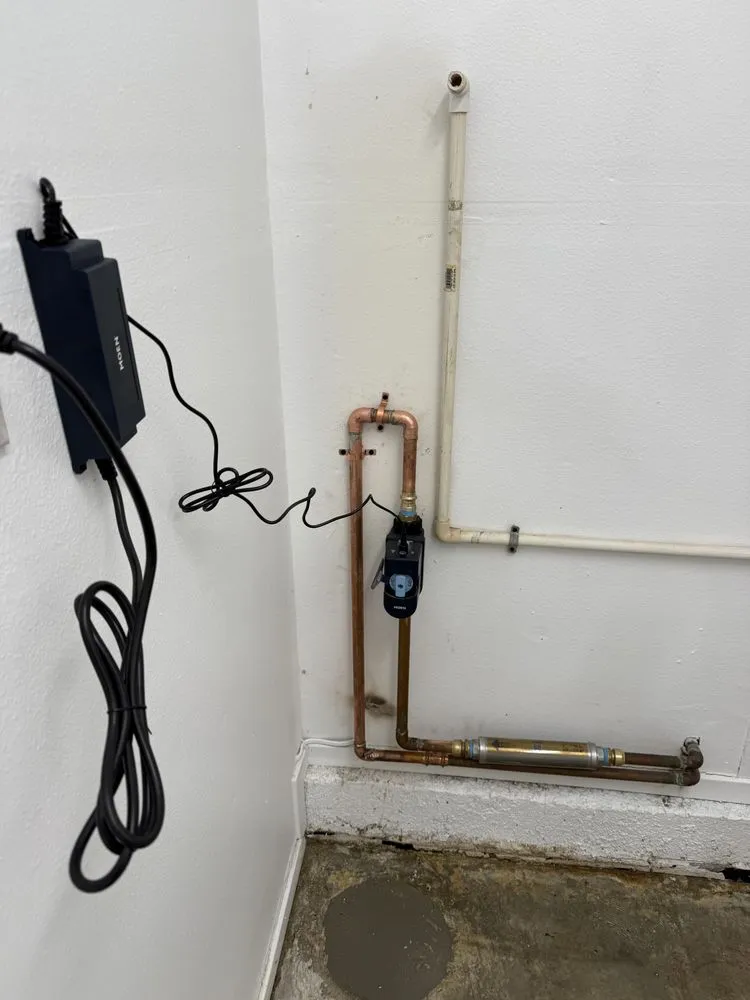 Slide of Water Line Plumbing