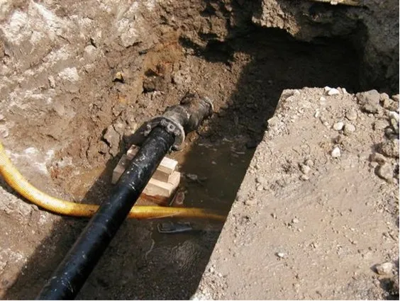 Slide of Water Main Utah