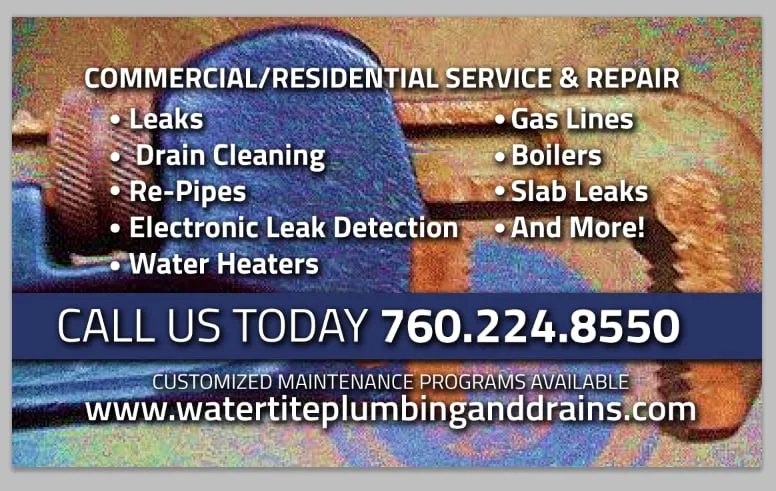 Slide of Water Tite Plumbing & Drains