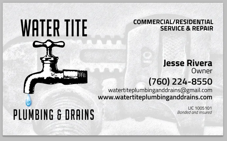 Slide of Water Tite Plumbing & Drains