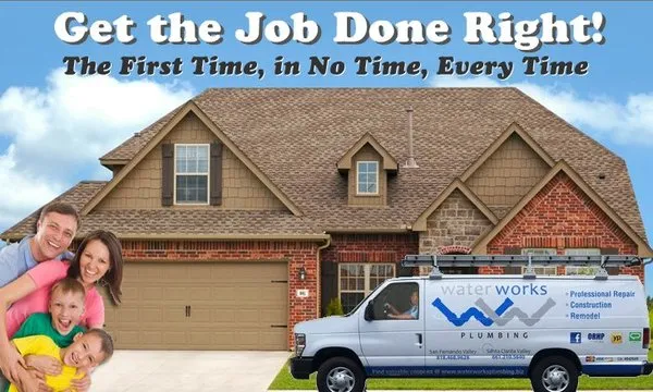 Water Works Plumbing Logo