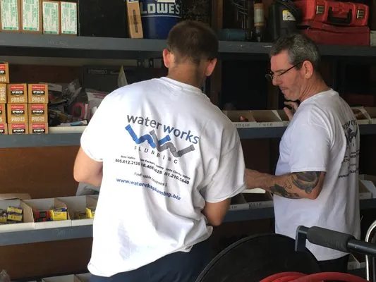 Water Works Plumbing Logo