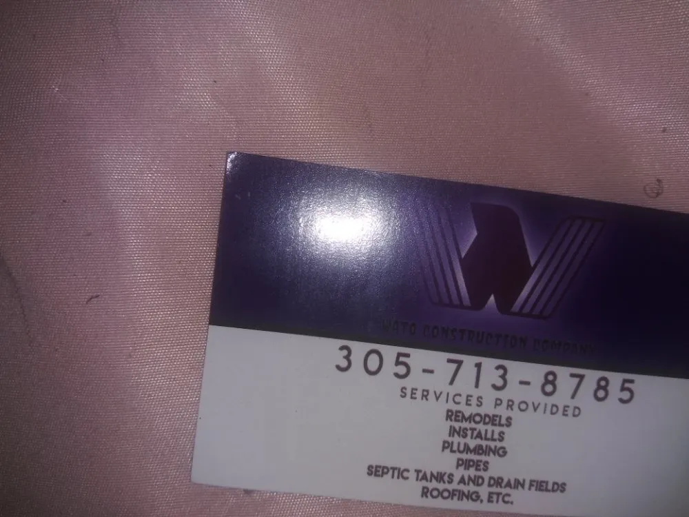 Slide of Wato Plumbing Service