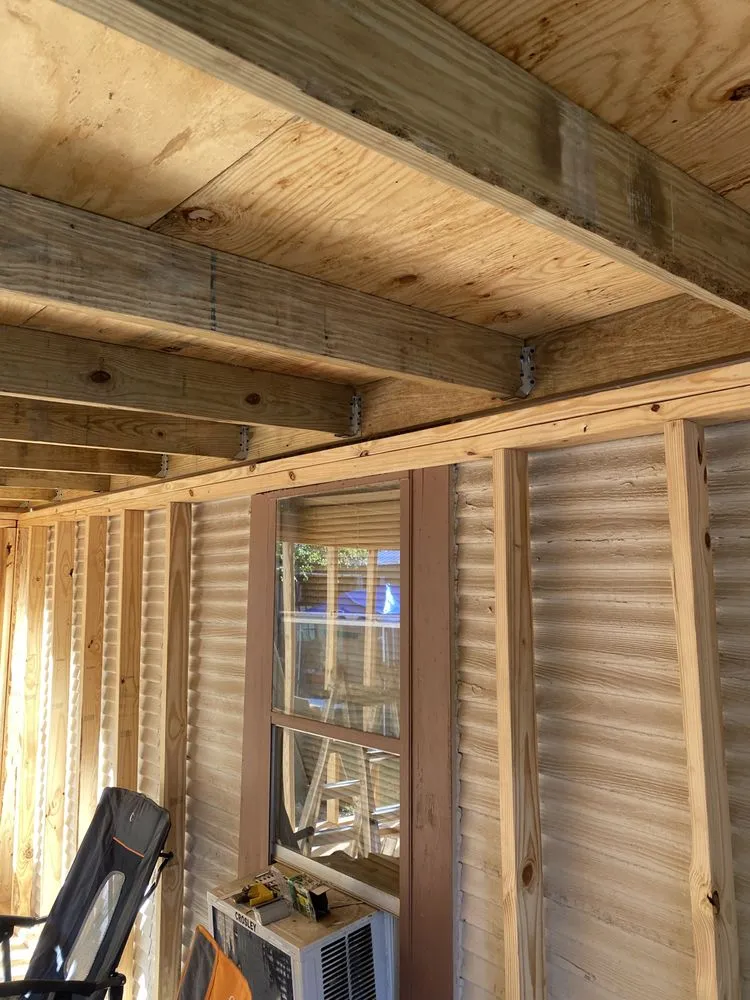 Slide of Wayne Morgan house leveling, and foundation work