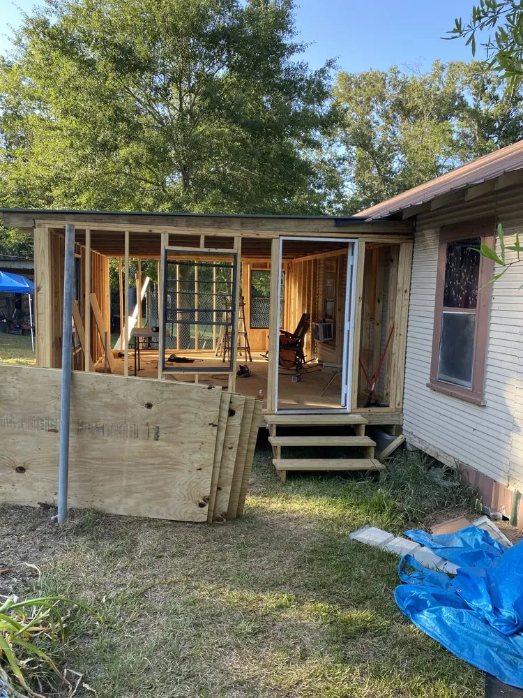 Slide of Wayne Morgan house leveling, and foundation work
