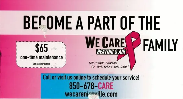 We Care Heating, Cooling, Plumbing & Electrical