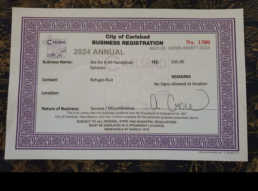 Slide of We Do It All