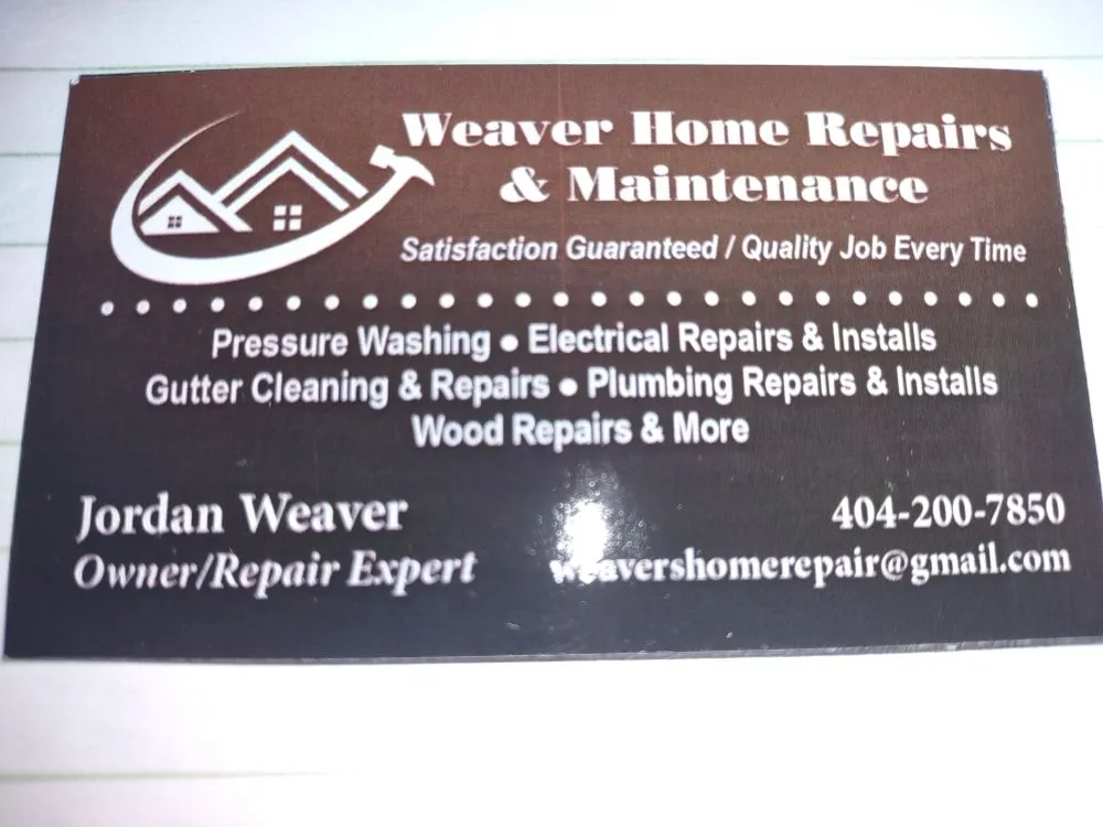 Slide of Weaver Home Repairs