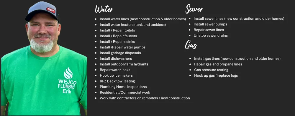 Slide of Wejco Plumbing